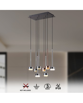 TONIC * COLGANTE 8L RECTANGULAR - GX53 - MULTICOLOR